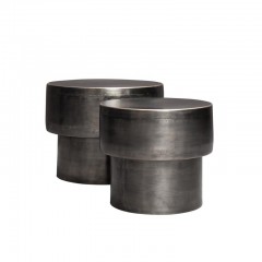 METAL SIDE TABLE EDGE DET OF 2 